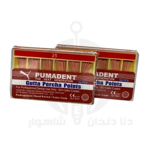 گوتا پرکا پومادنت Pumadent با تیپر ۲ درصد در نمای کامل