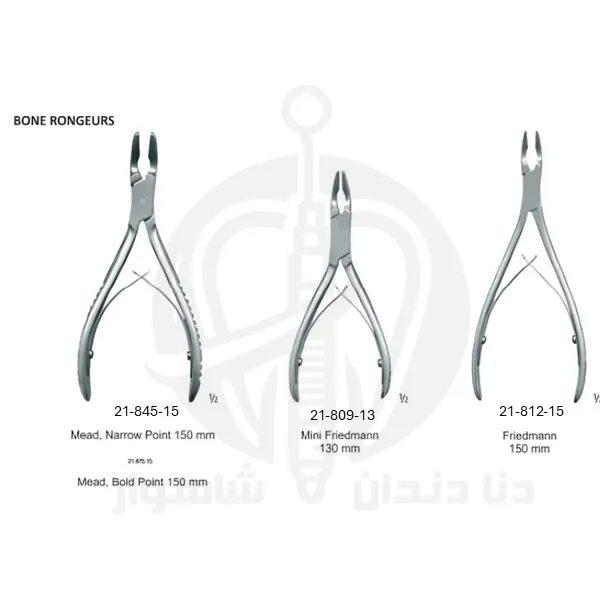 رونژور جراحی استخوان BONE RONGEURS جویا در نمای روبهرو