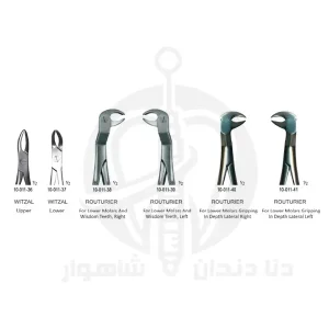 فورسپس جار JAR FORCEPS روتوریه جویا در نمای روبه‌رو