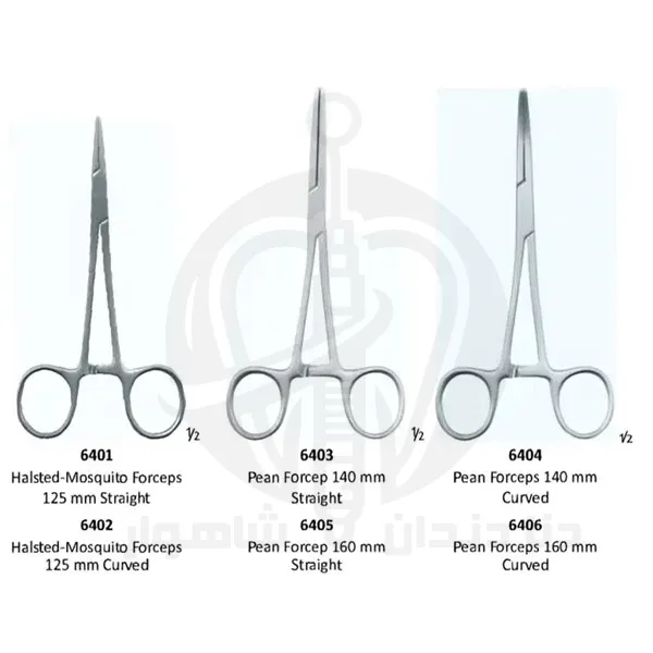 فورسپس هموستات HEMOSTATIC FORCEPS جویا در نمای روبهرو