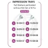 نمای کامل IMPRESSION TRAYS جویا شامل هشت تری قالب‌گیری بدون لبه