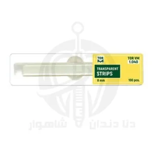 نوار شفاف برش‌خورده 100 عددی عرض 8 میلی‌متر تور وی‌ام