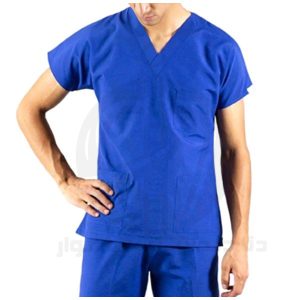نمای روبه‌رو اسکراب پزشکی MEDICAL SCRUB SUIT با شلوار و بلوز