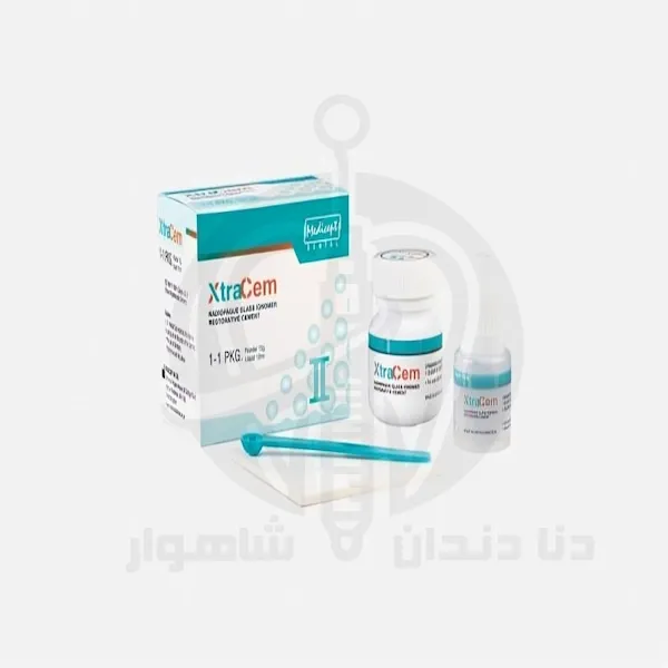 سمان گلاس آینومر ترمیمی روی زمینه ساده با نمای کامل