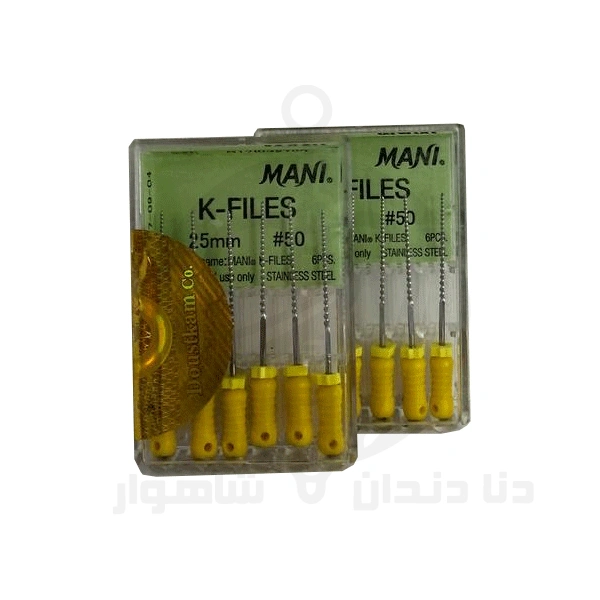 فایل دستی K مانی زرد دور زرد شماره 50 (25mm)