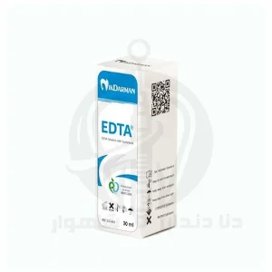 نمای روبه‌روی بسته محلول EDTA 17%