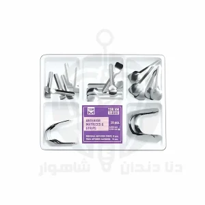 نمای نزدیک کیت ماتریکس و نوارهای قدامی Tor VM دندانپزشکی