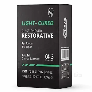 گلس آینومر ترمیمی لایت کیور Restorative Glass Ionomer با بسته‌بندی محصول