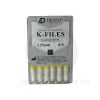 فایل دستی Denco K-File سفید دور زرد سایز ۱۵ با طول ۲۵ میلی‌متر